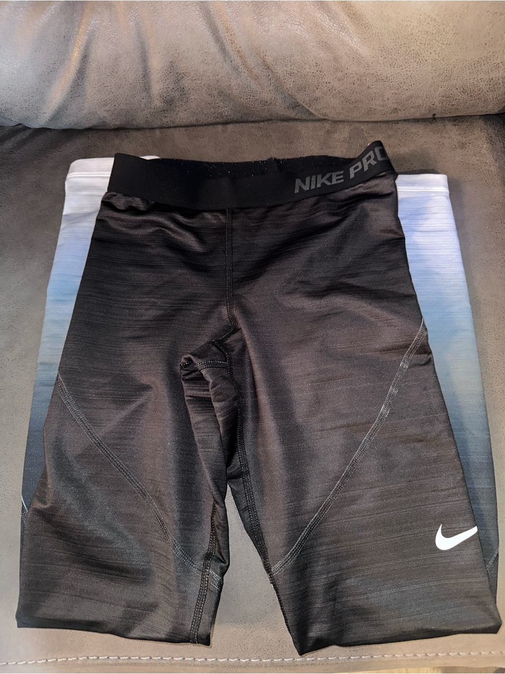 Nike Pro Hyperwarm Women’s Small Black Gray Ombre Compression Tights Leggings